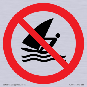 Prohibition: No windsurfing